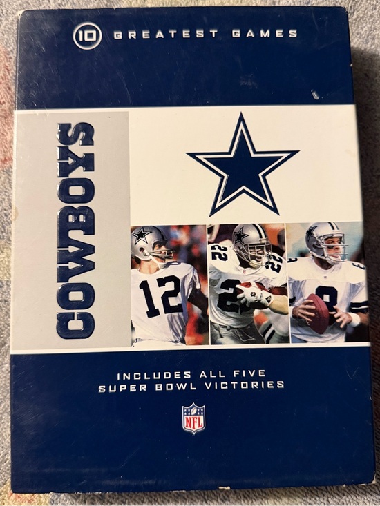 Dallas Cowboys Authentic Other - NFL: Dallas Cowboys 10 Greatest Games (10-Disc DVD Box Set)